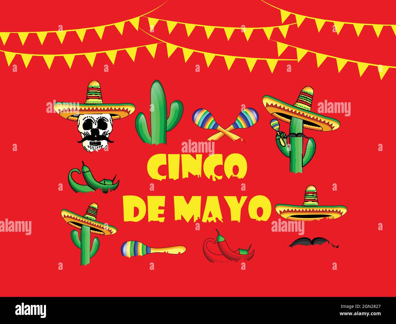 Cinco De Mayo background Stock Vector