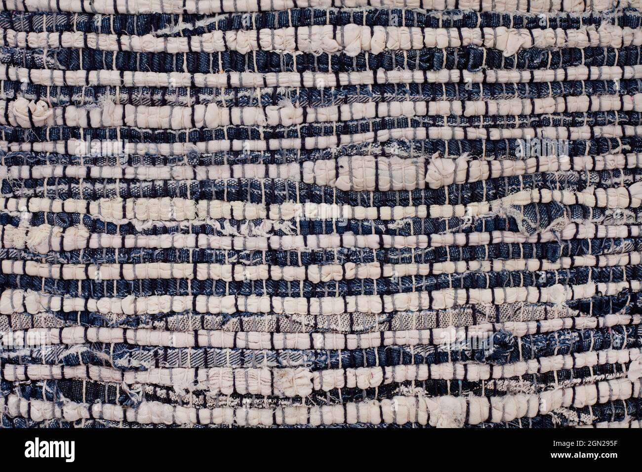 rough natural woven textiles and materials for background use Stock Photo