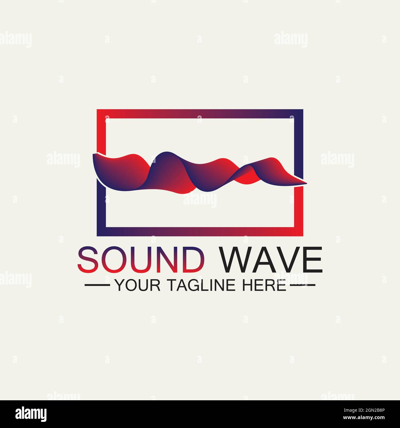Multicolored abstract fluid sound wave logo Vector illustration design Stock Vector