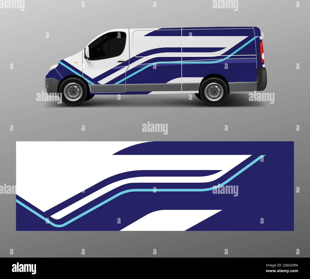 cargo van wrap vector, Graphic abstract stripe designs for wrap
