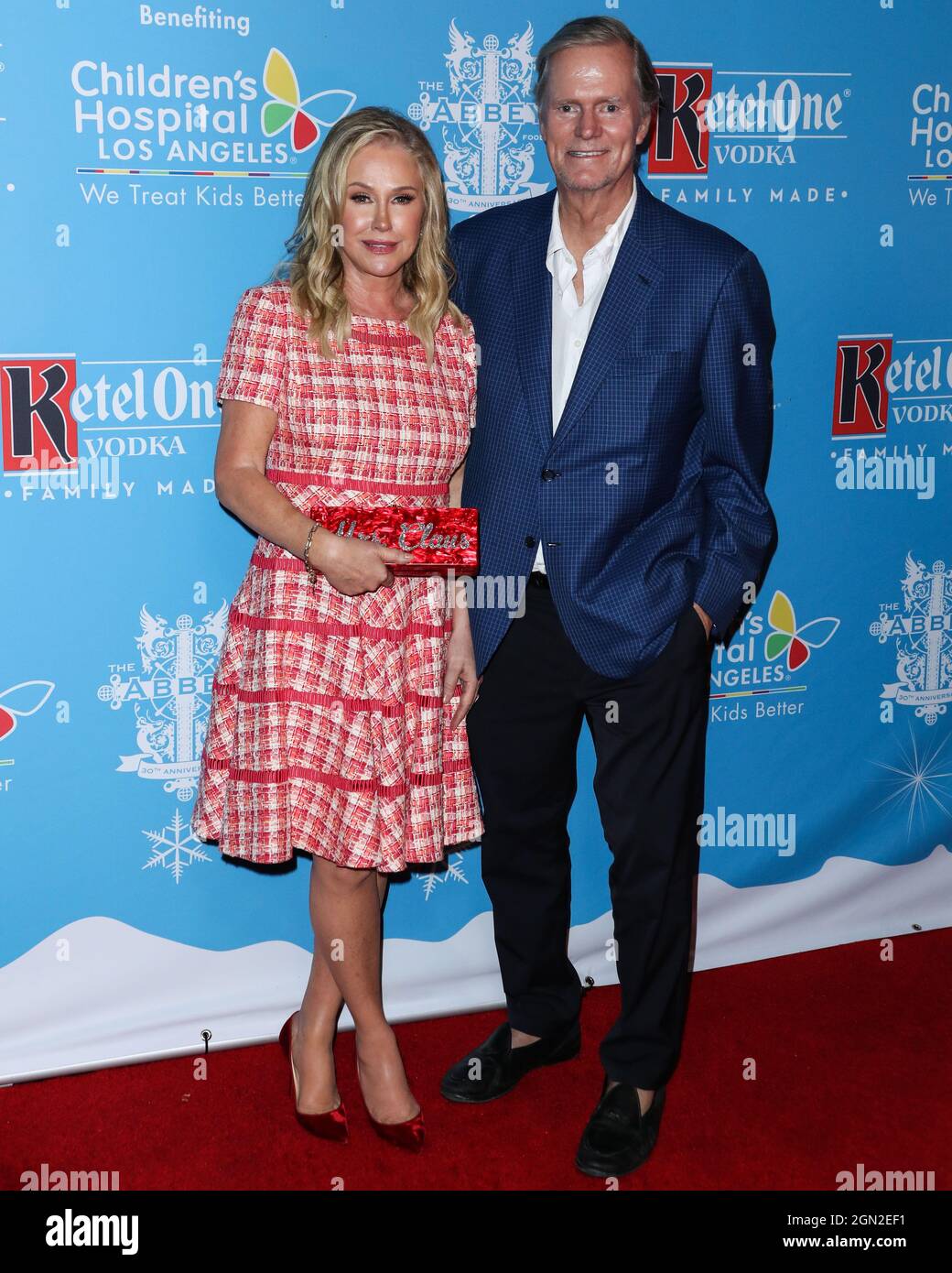 West Hollywood, United States. 21st Sep, 2021. WEST HOLLYWOOD, LOS ANGELES, CALIFORNIA, USA - SEPTEMBER 21: Actress Kathy Hilton and husband Richard Hilton arrive at the 16th Annual Toy Drive For Children's Hospital Los Angeles Hosted By Kathy Hilton, Paris Hilton And Nicky Hilton Rothschild held at The Abbey Food and Bar on September 21, 2021 in West Hollywood, Los Angeles, California, United States. (Photo by Xavier Collin/Image Press Agency) Credit: Image Press Agency/Alamy Live News Stock Photo