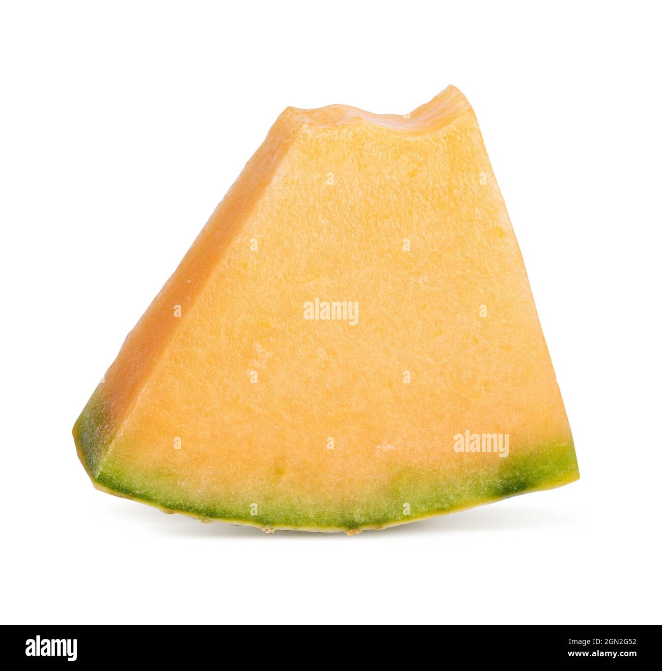 Fresh ripe melon on white background. Clipping path Stock Photo