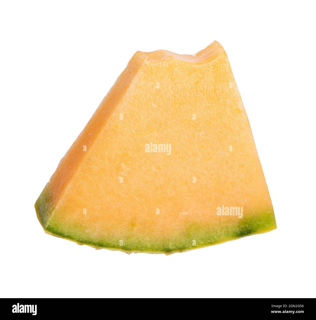 Fresh ripe melon on white background. Clipping path Stock Photo