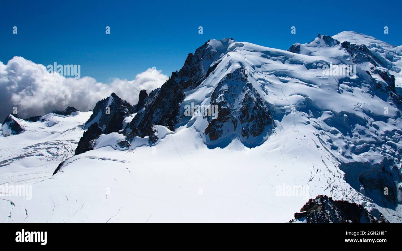 French Alps from the viewpoint of the Aiguille du Midi Stock Photo - Alamy