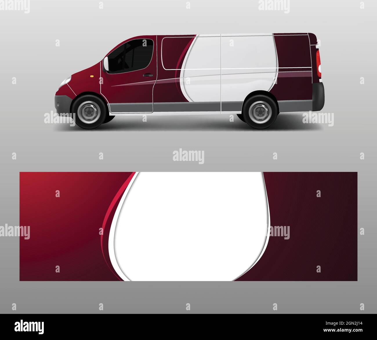 Car decal van designs . Wrap designs template vector. Stock Vector