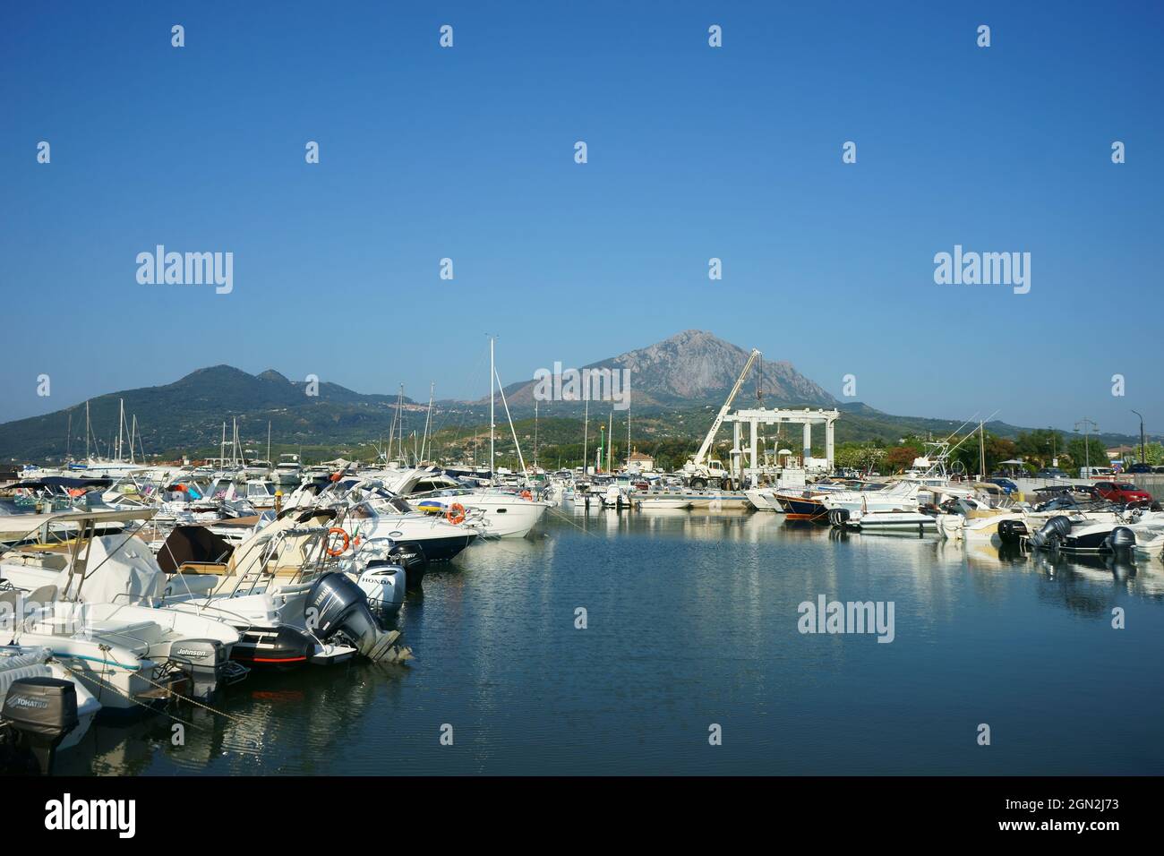 Village of Policastro, Cilento, Salerno, Italy - Port Stock Photo