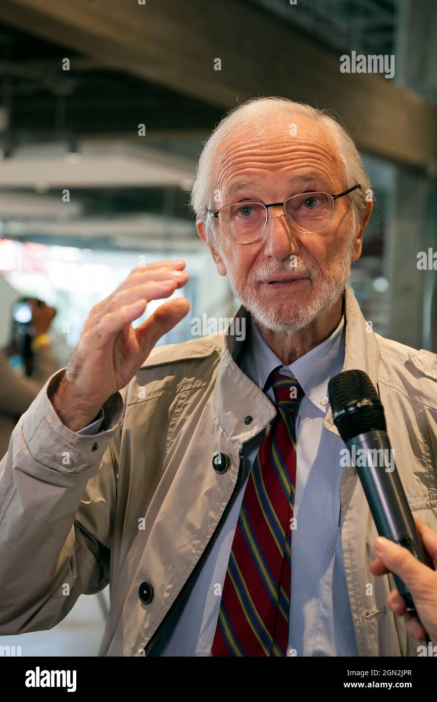 Architect Renzo Piano at the Academy Museum of Motion Pictures, Los Angeles, California Stock Photo