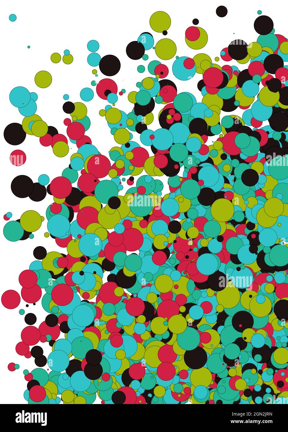 Colorful Universe Distribution Computational Generative Art background illustration Stock Vector