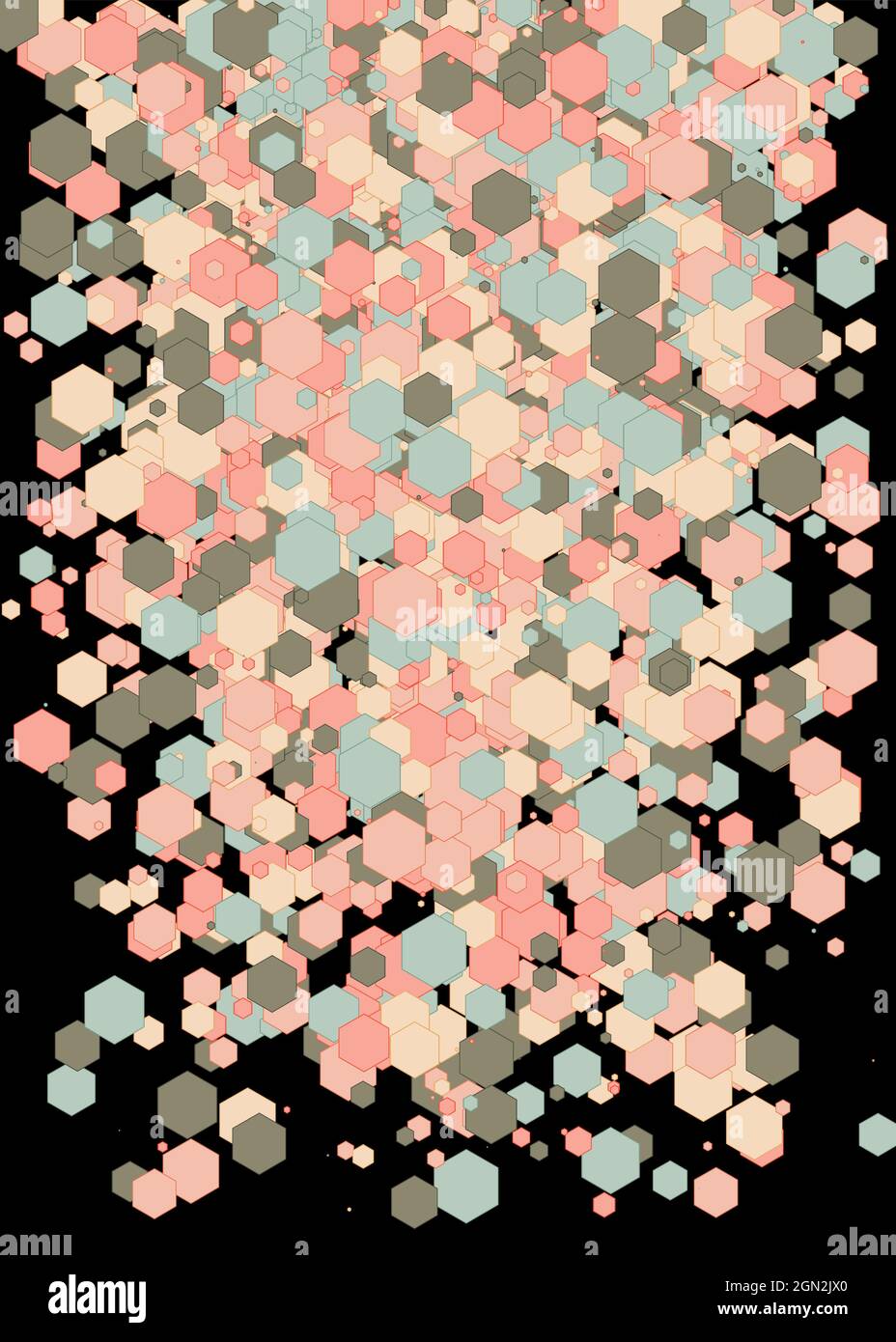 Colorful Universe Distribution Computational Generative Art background illustration Stock Vector