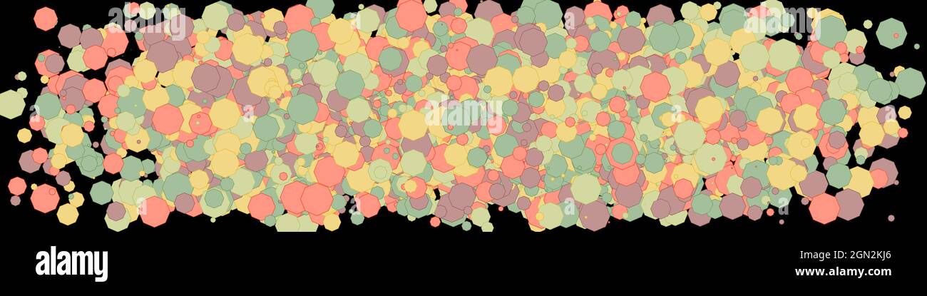 Colorful Universe Distribution Computational Generative Art background illustration Stock Vector