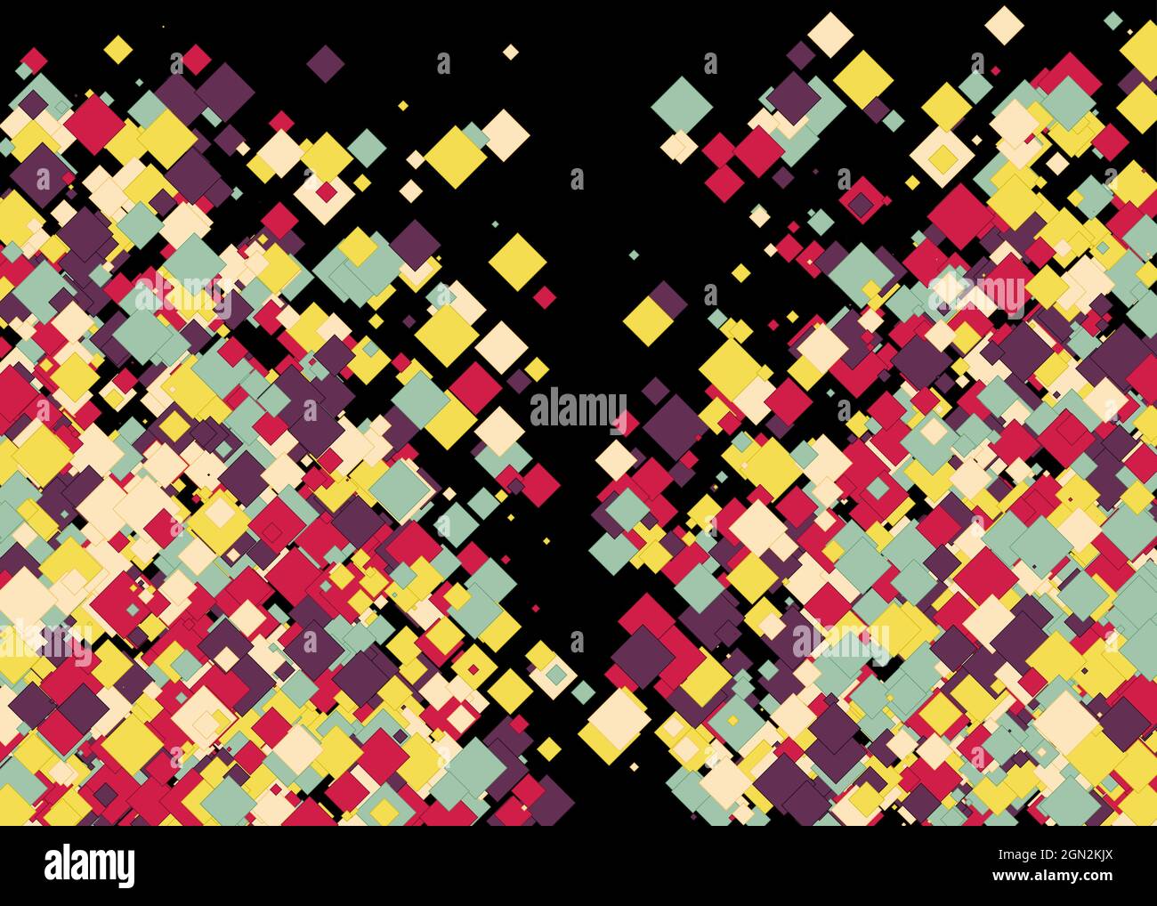 Colorful Universe Distribution Computational Generative Art background illustration Stock Vector