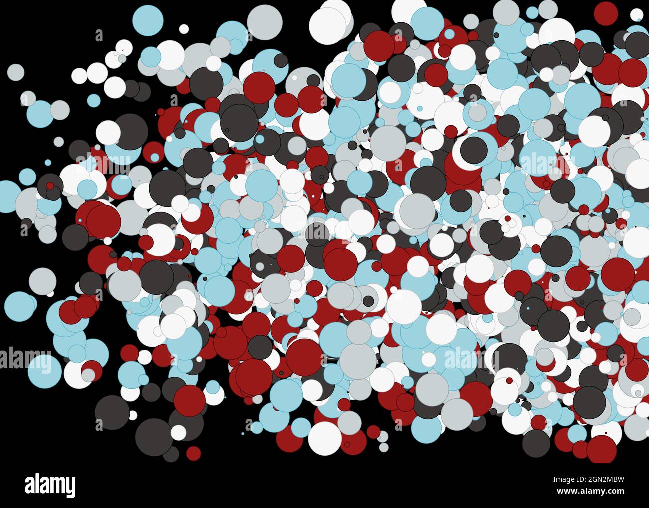 Colorful Universe Distribution Computational Generative Art background illustration Stock Vector