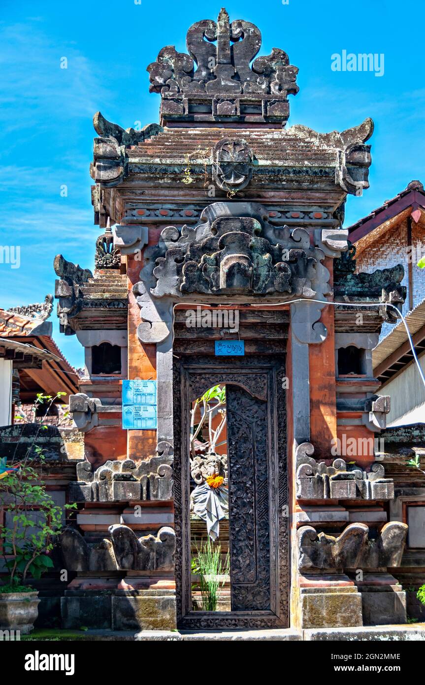 Temple near, Ubud Monkey Forest, Ubud, Bali, Indonesia. Stock Photo