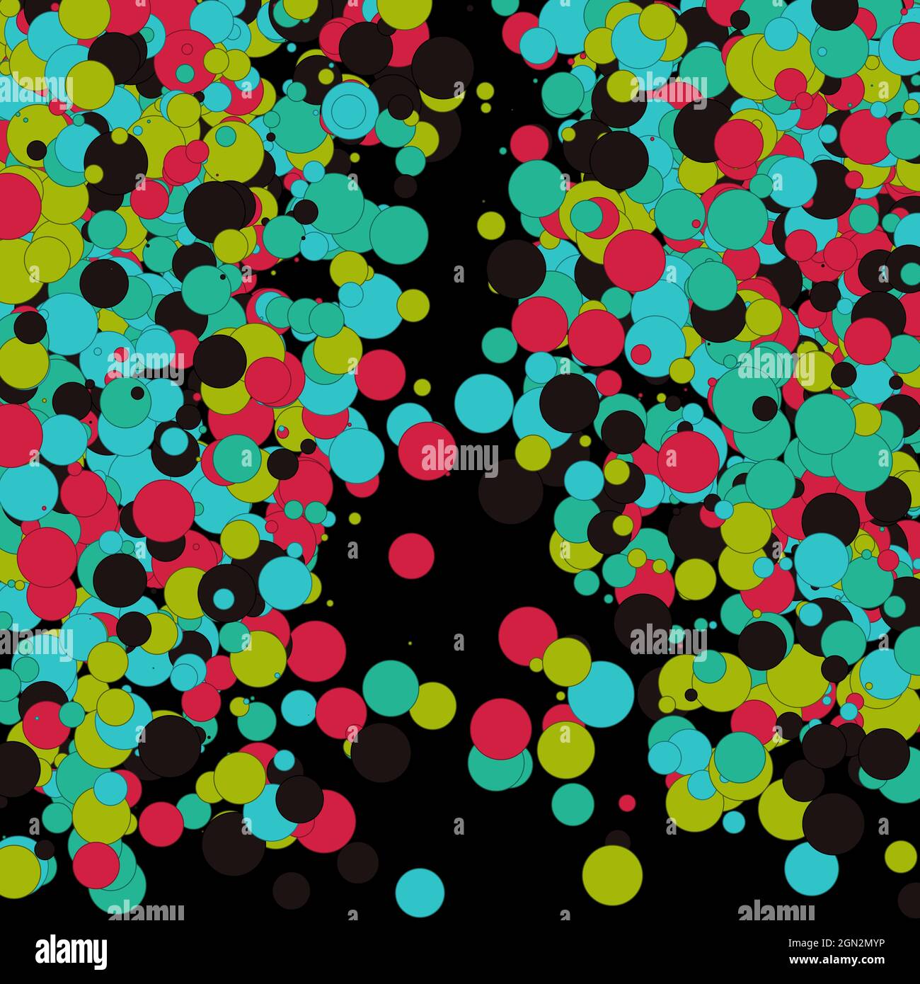 Colorful Universe Distribution Computational Generative Art background illustration Stock Vector