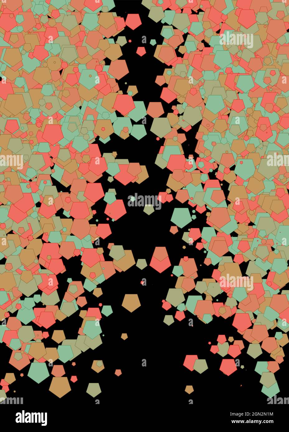 Colorful Universe Distribution Computational Generative Art background illustration Stock Vector