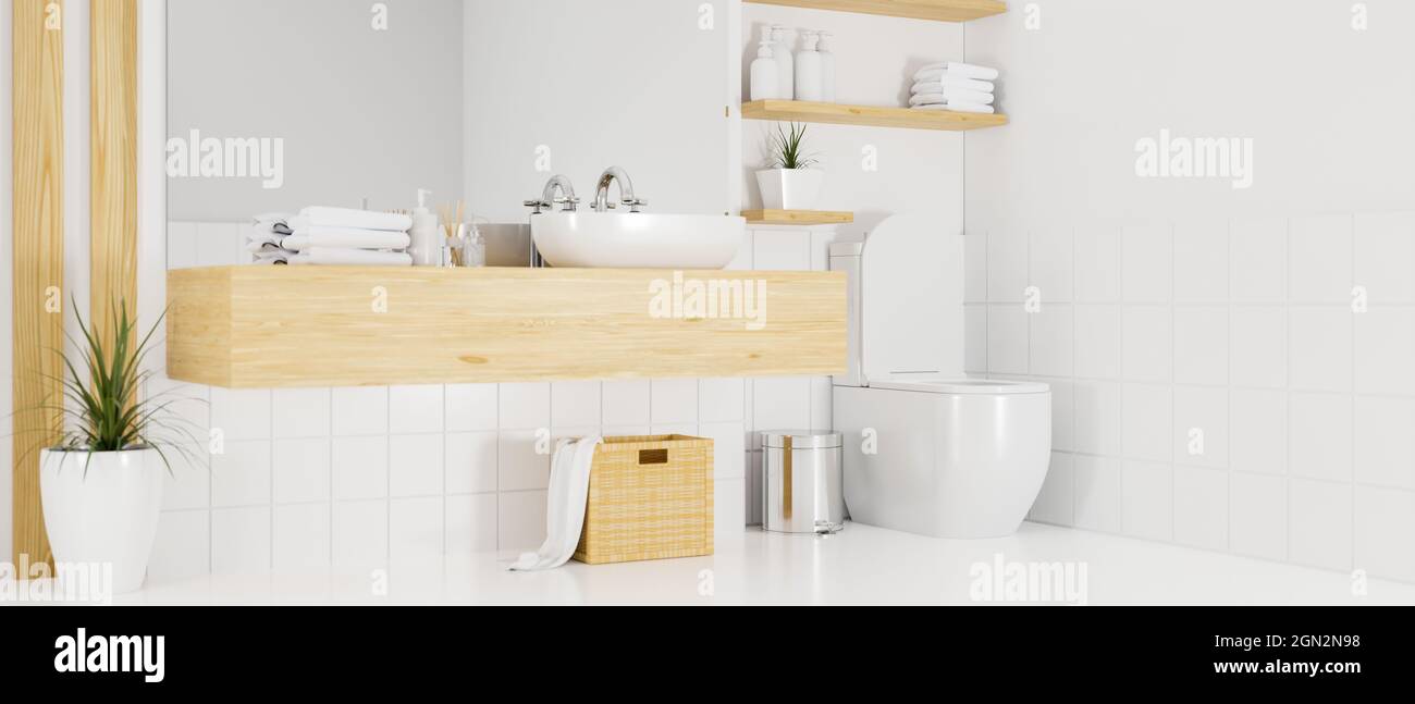 Stunning Minimalist Scandinavian Interior Design Bathroom image