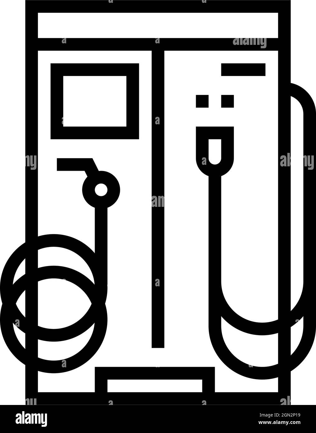 vacuum cleaner and water for wash car station equipment line icon
