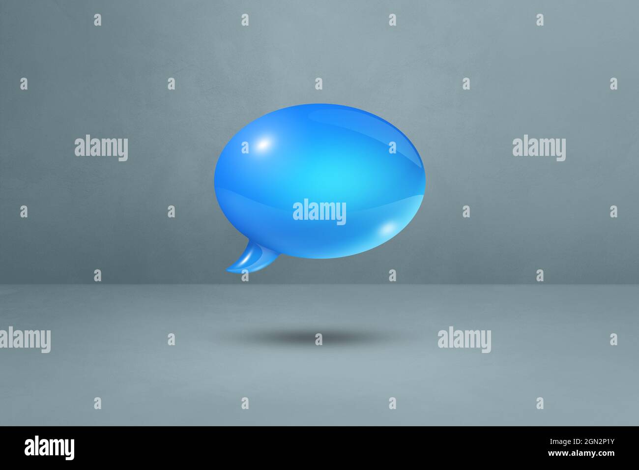 Chat bubble symbol on grey hi-res stock photography and images - Alamy