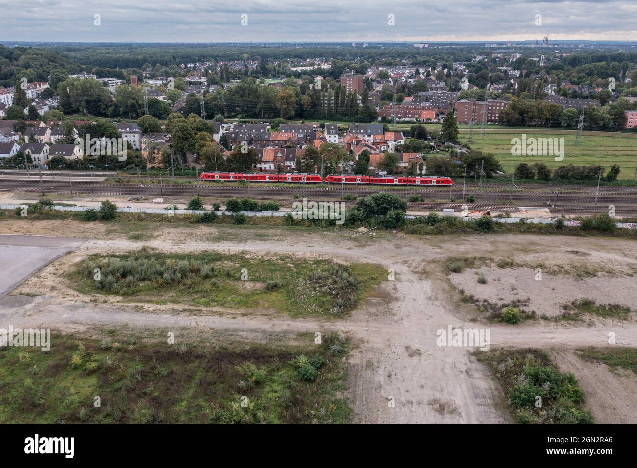 Gerresheim, Stadteil von Düsseldorf. Auf dem Gelände der ehemaligen Gerresheimer Glashütte sollen jetzt Wohnungen gebaut werden. Stock Photo