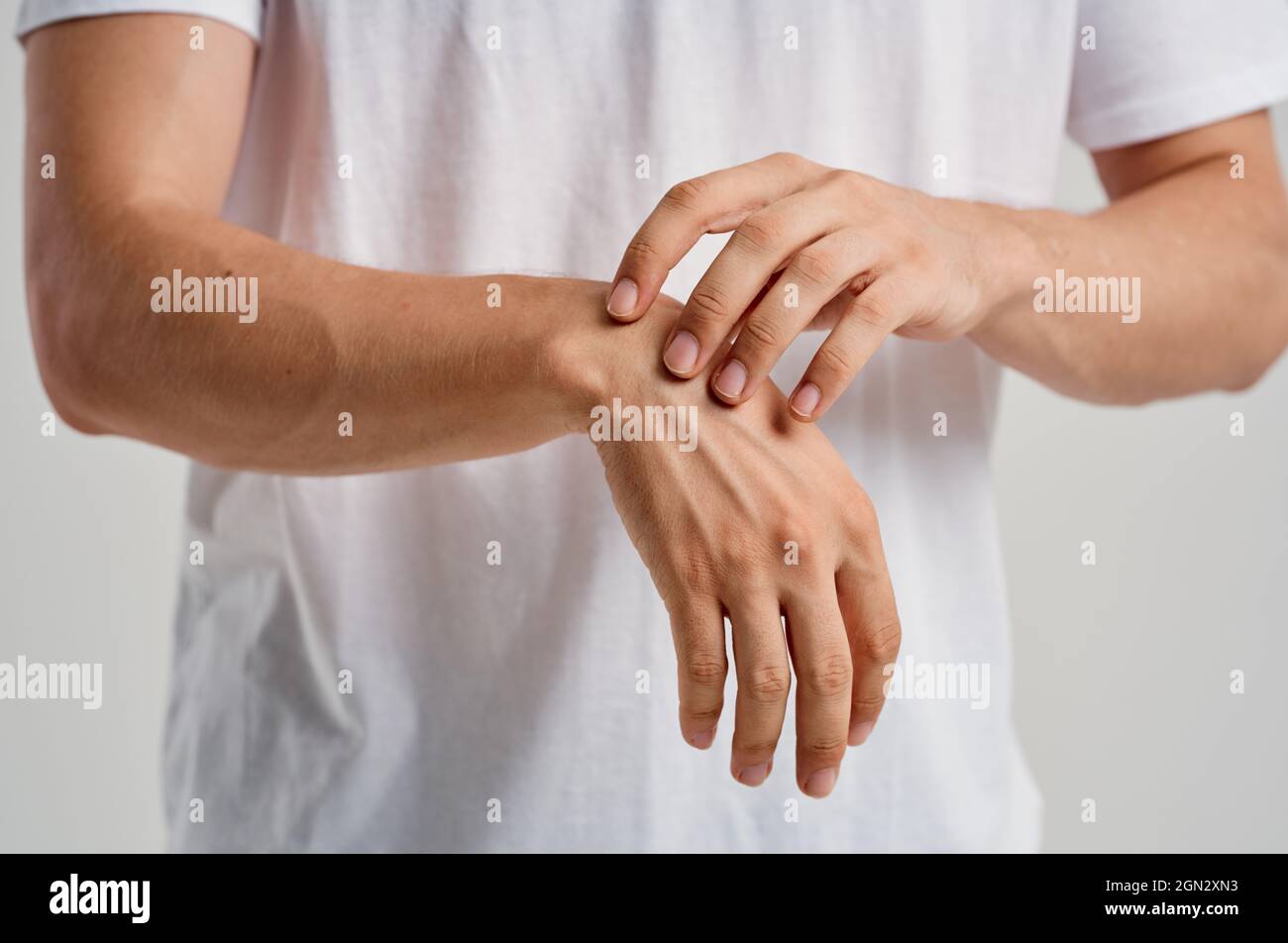 arm pain joints health problems anatomy Stock Photo - Alamy