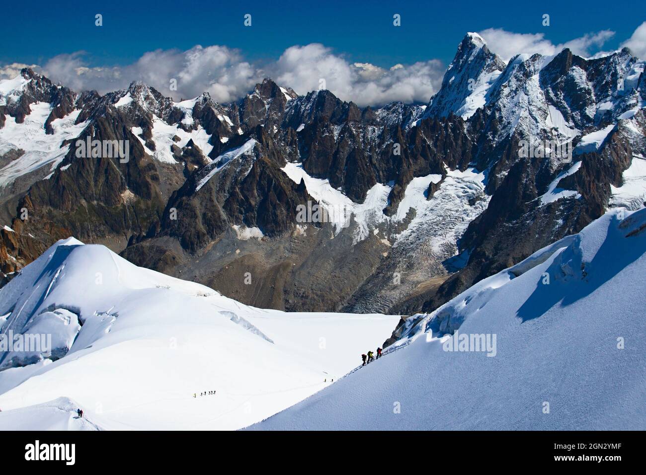 French Alps from the viewpoint of the Aiguille du Midi Stock Photo - Alamy