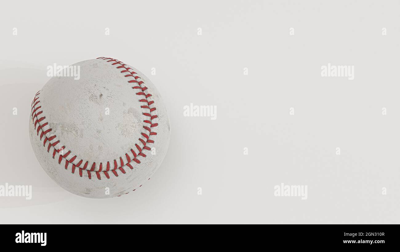 baseball ball isolated on white background 3d illustration Stock Photo ...