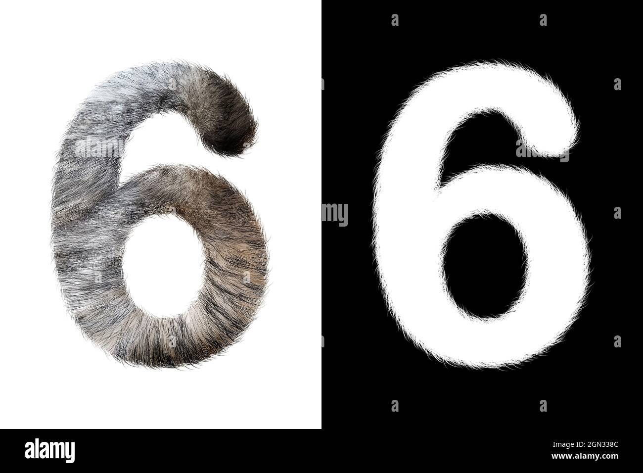 Beautiful Fur Number With MAsk Stock Photo - Alamy
