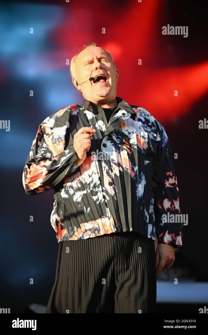 Howard Jones Performing at , Lets Rock 80s  , Leeds , UK , 18.09.2021 Stock Photo