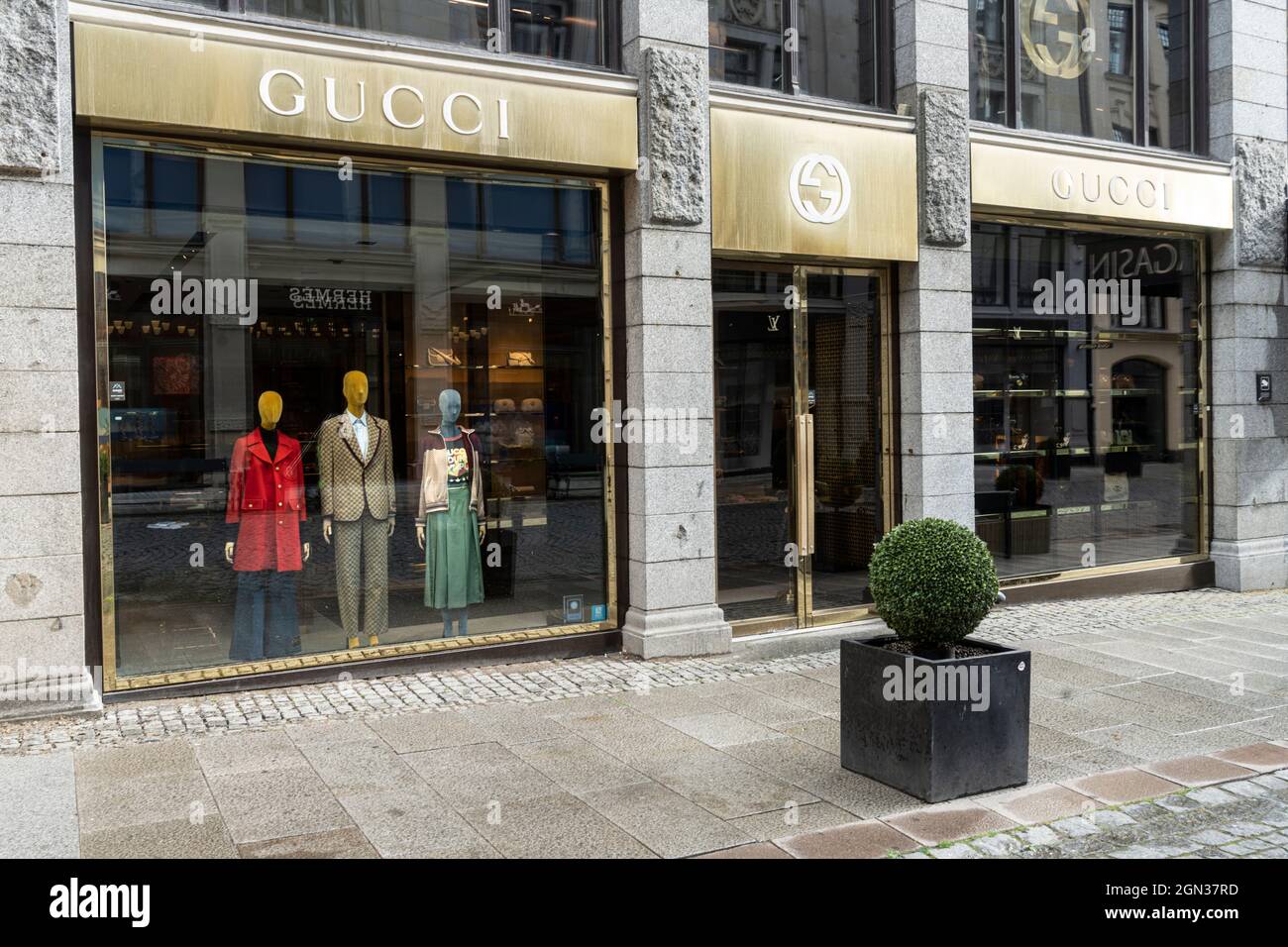Oslo, Norway. September 2021. the shop window of the Gucci brand shop in  the city center street Stock Photo - Alamy