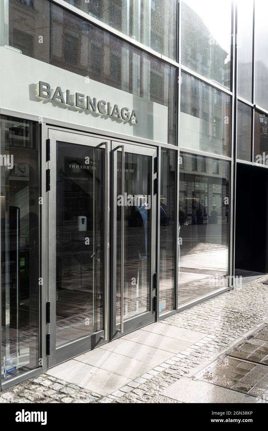 Oslo, Norway. September 2021. the shop window of the Balenciaga brand shop  in the city center street Stock Photo - Alamy