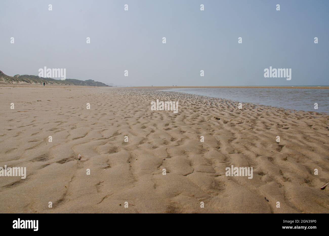 Stand in Nordfrankreich im Sommer Stock Photo