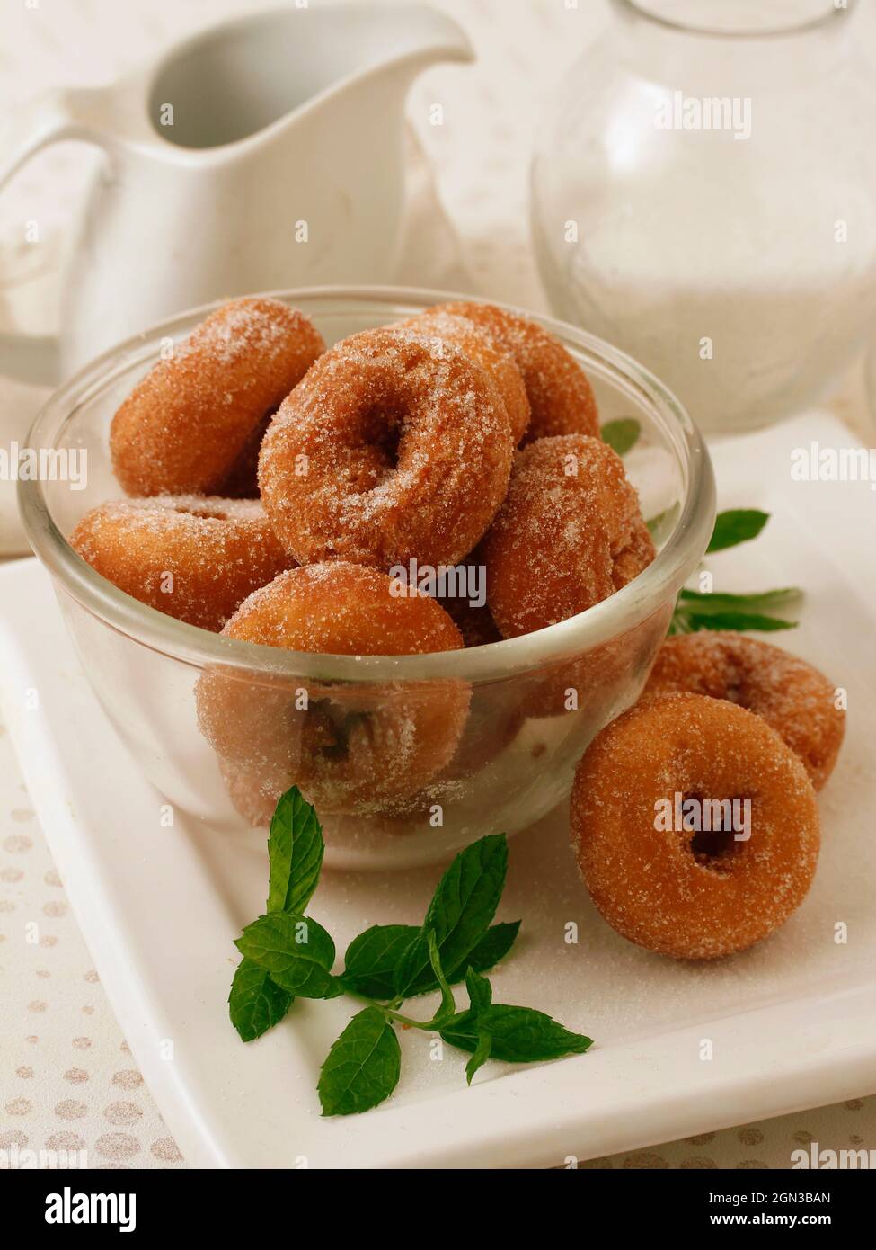 Rosquillas (homemade donuts). Stock Photo