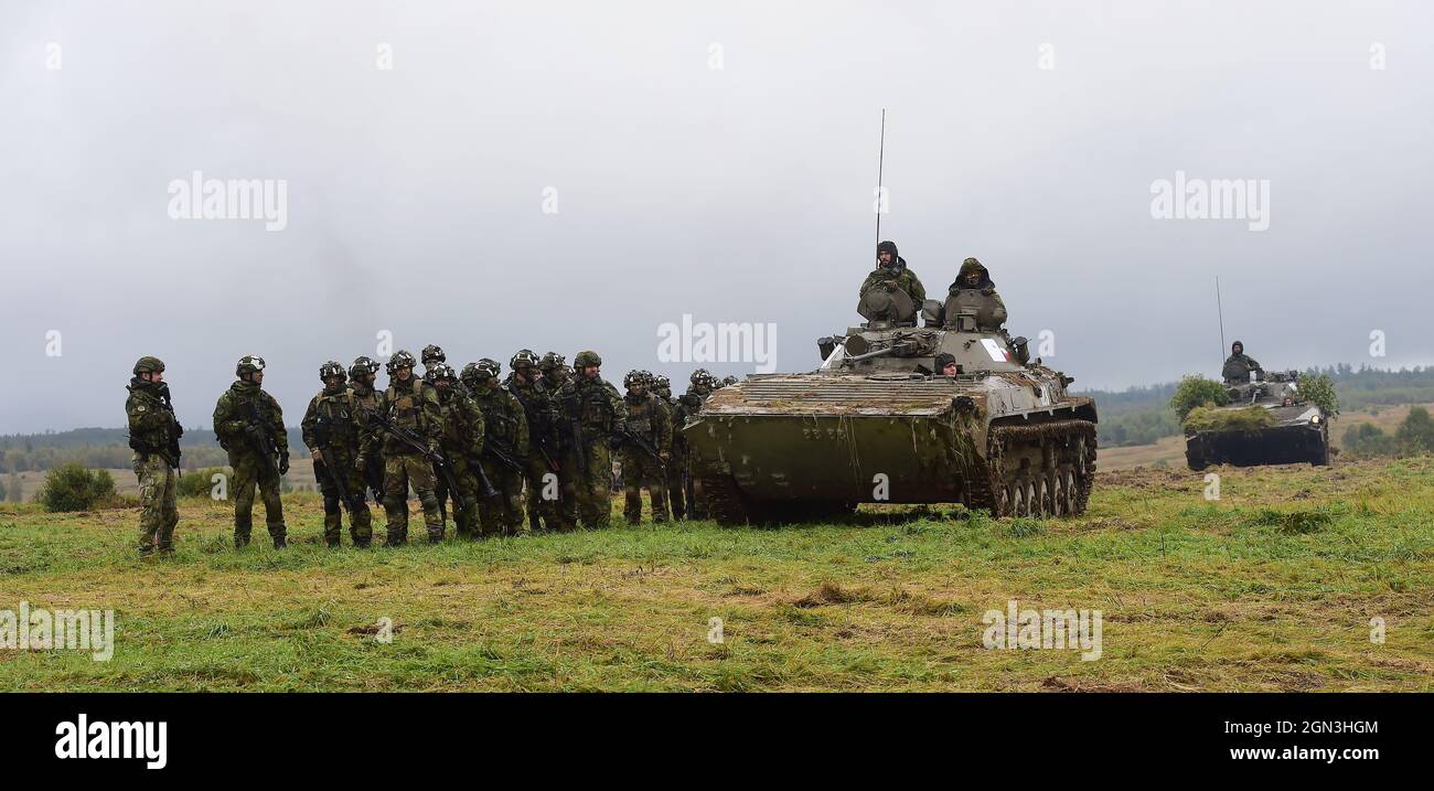 Libava, Czech Republic. 22nd Sep, 2021. Czech Lion 2021, command and ...