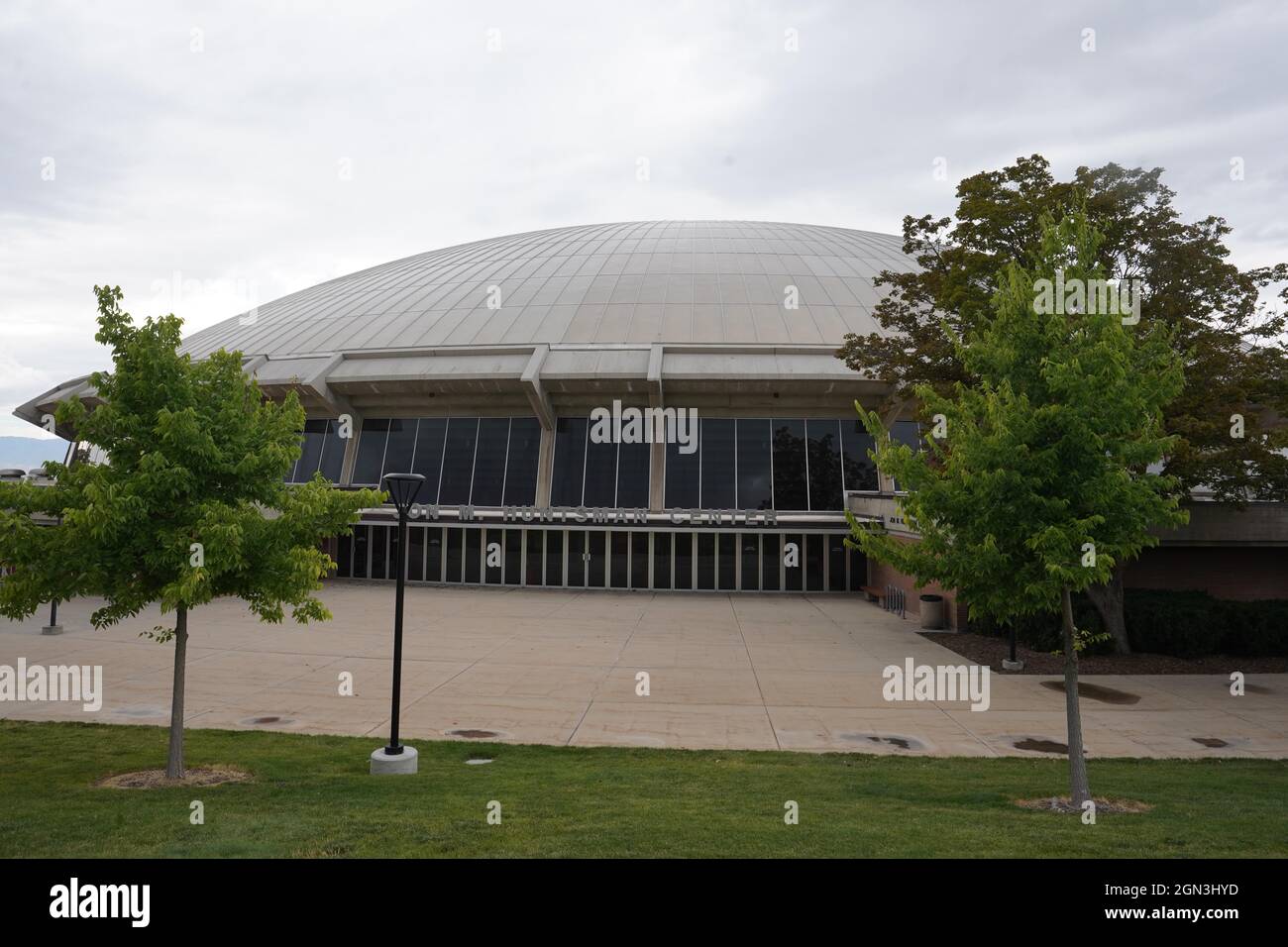 A general view of the Jon M. Huntsman Center on the campus of the
