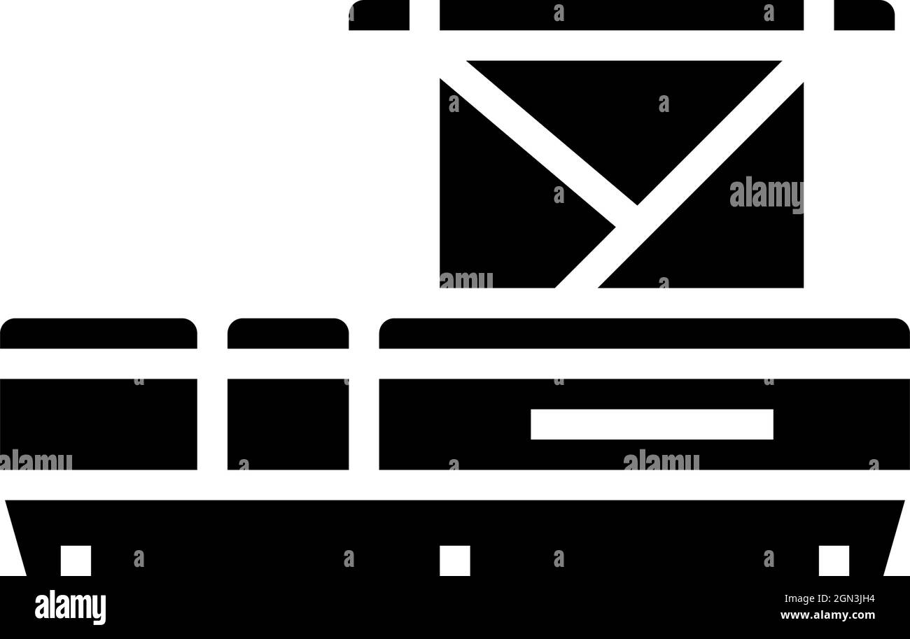 pontoon boat glyph icon vector illustration Stock Vector Image & Art ...