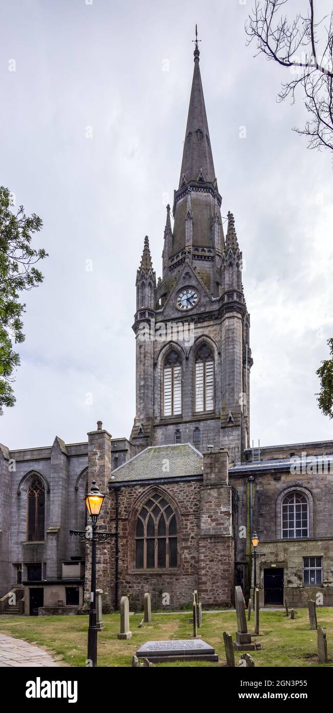 Kirk of St Nicholas in Aberdeen city centre, Scotland, UK Stock Photo