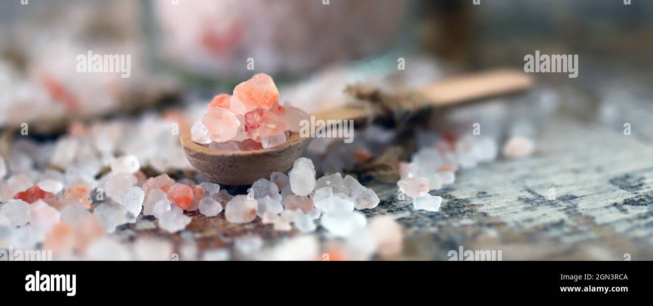 Himalayan Pink Rock Salt Stock Photo