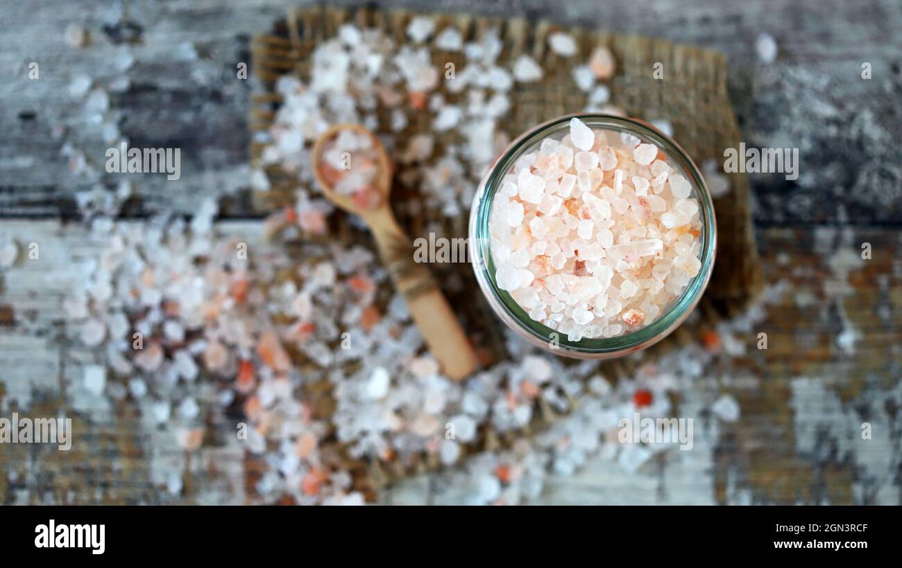 Himalayan Pink Rock Salt Stock Photo