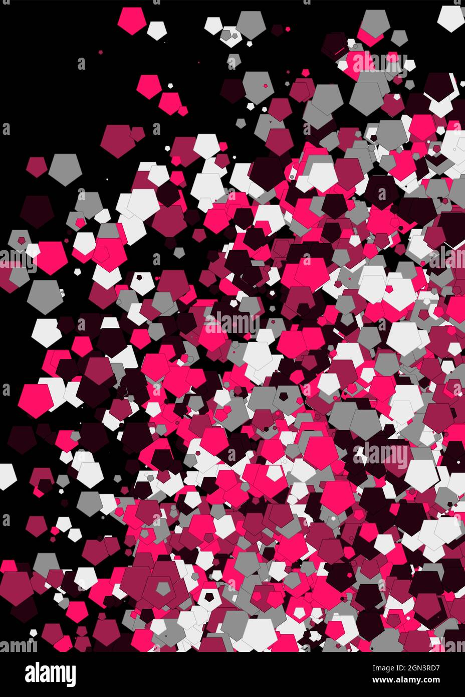 Colorful Universe Distribution Computational Generative Art background illustration Stock Vector