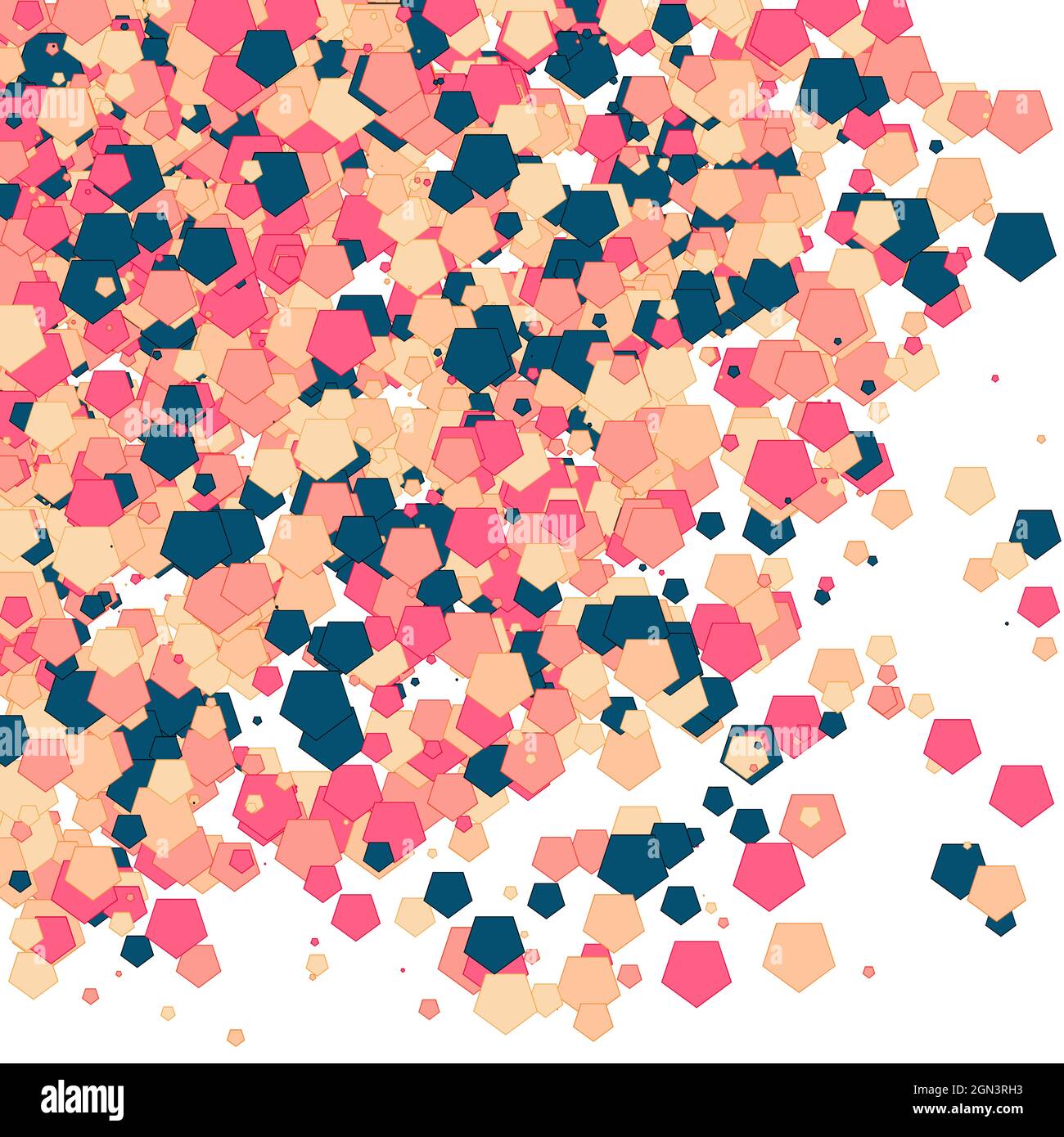 Colorful Universe Distribution Computational Generative Art background illustration Stock Vector