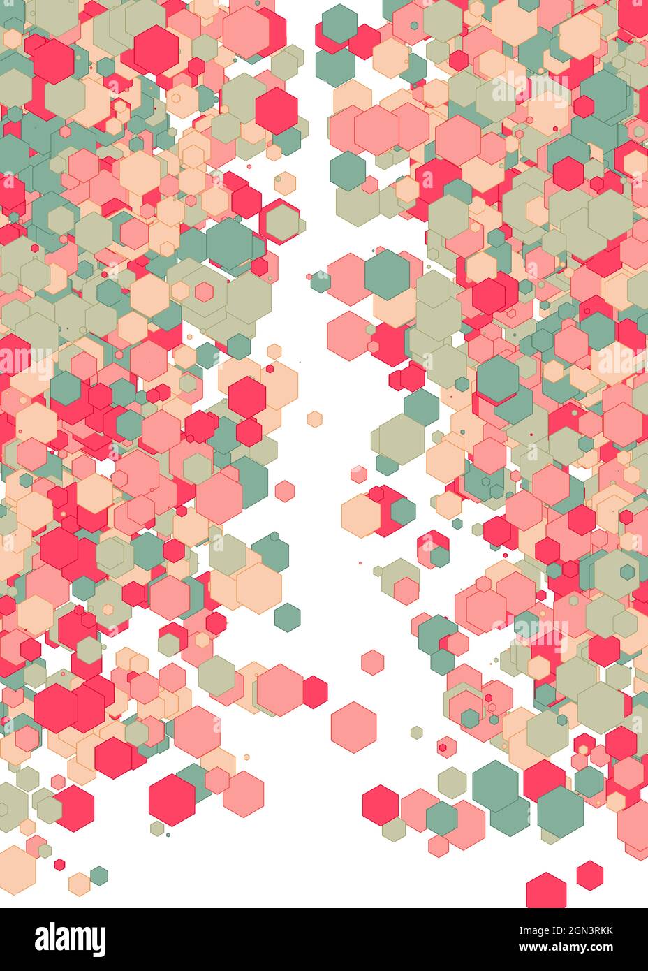 Colorful Universe Distribution Computational Generative Art background illustration Stock Vector