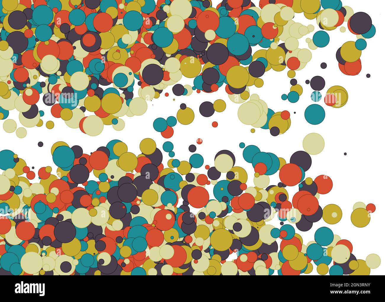 Colorful Universe Distribution Computational Generative Art background illustration Stock Vector