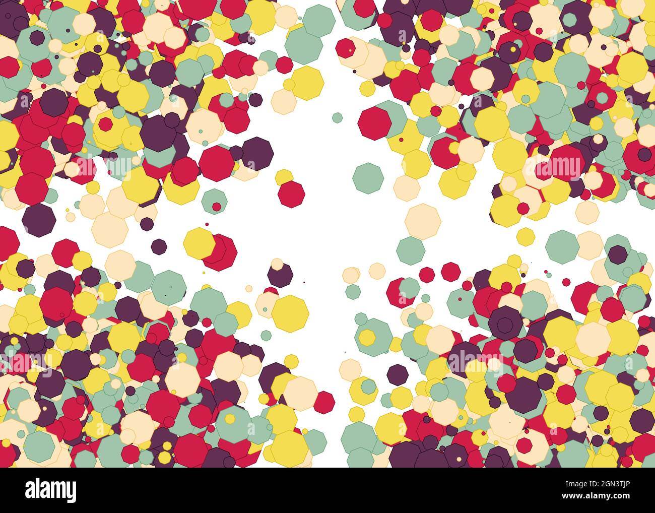 Colorful Universe Distribution Computational Generative Art background illustration Stock Vector