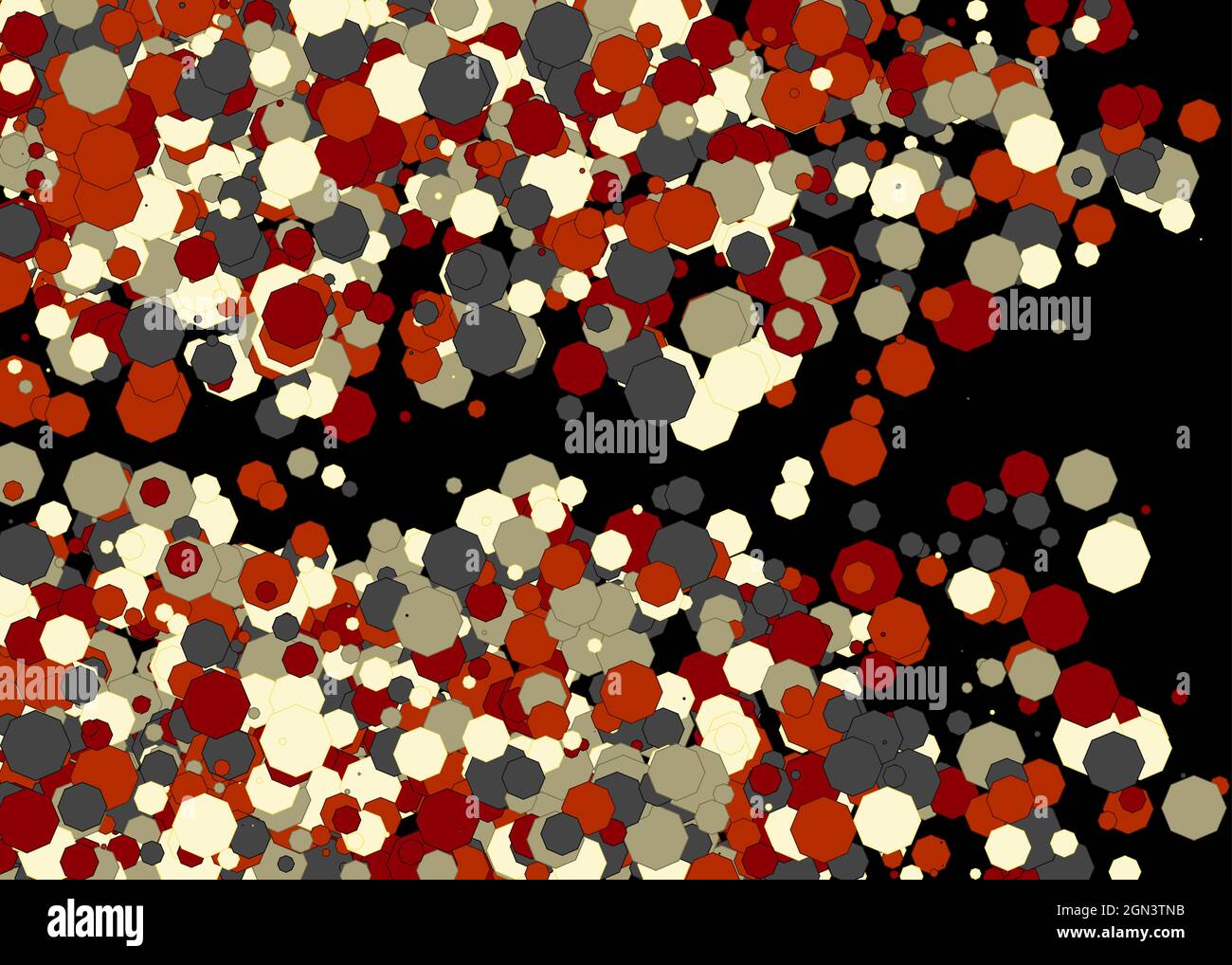 Colorful Universe Distribution Computational Generative Art background illustration Stock Vector