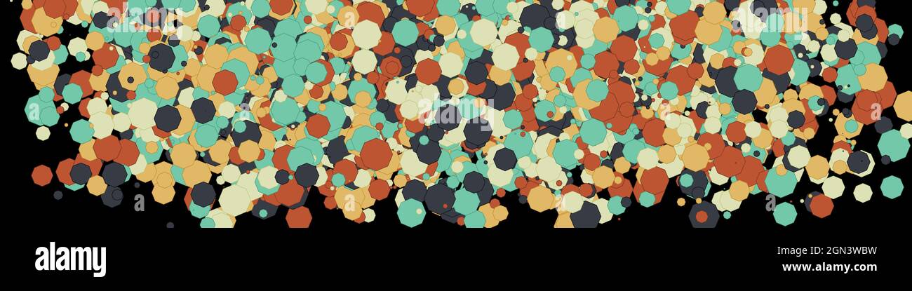 Colorful Universe Distribution Computational Generative Art background illustration Stock Vector