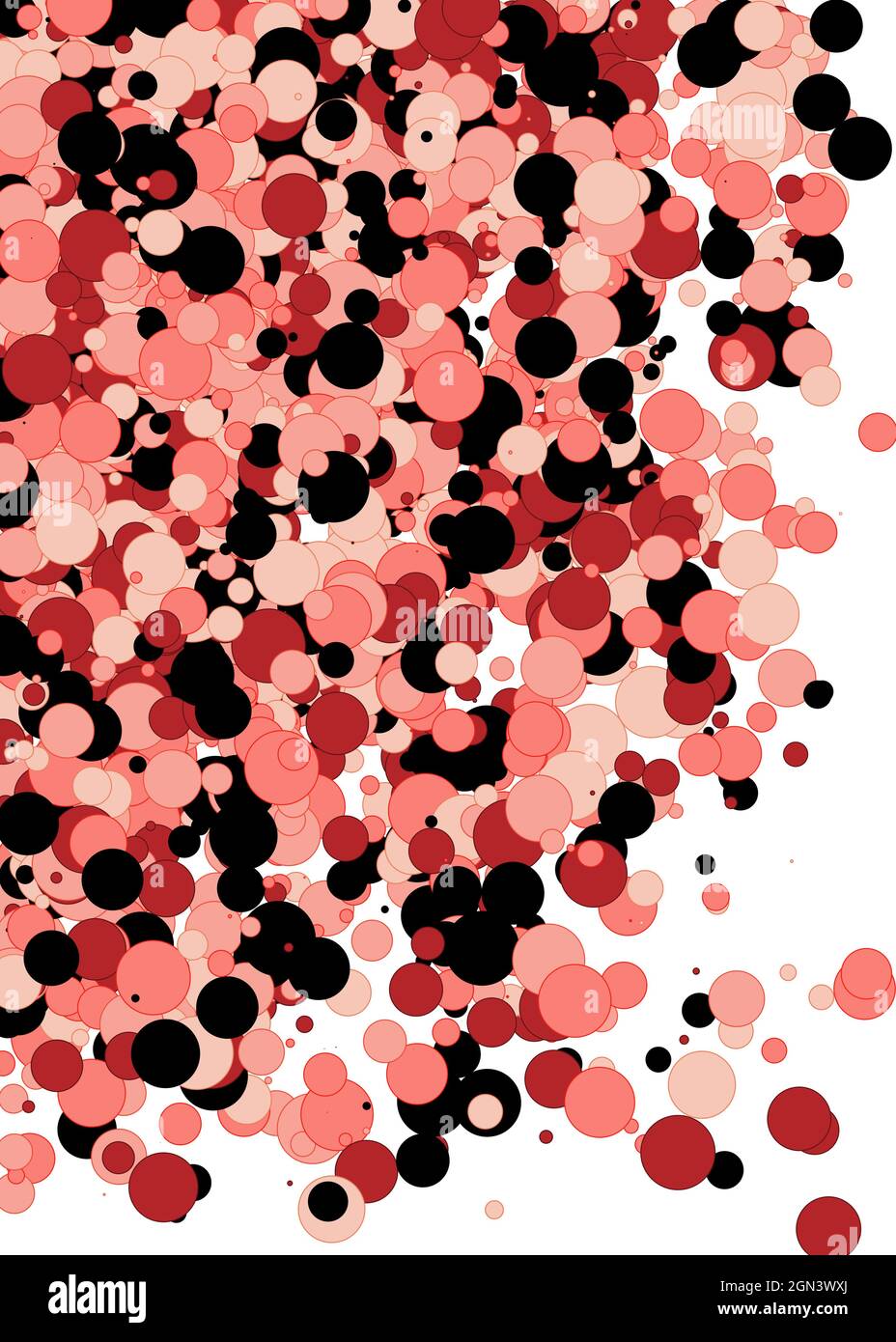 Colorful Universe Distribution Computational Generative Art background illustration Stock Vector