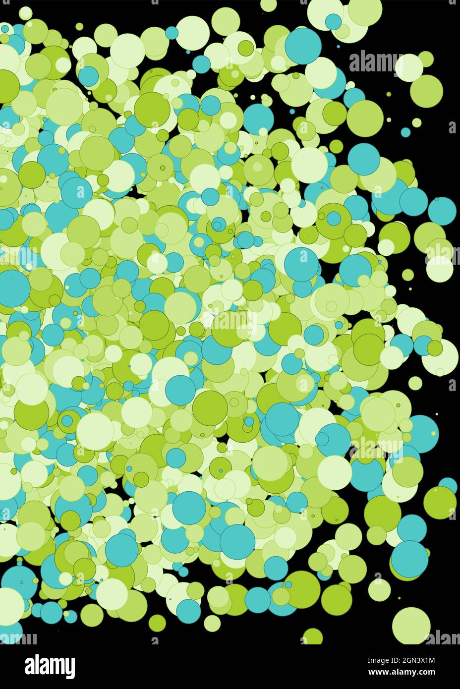 Colorful Universe Distribution Computational Generative Art background illustration Stock Vector