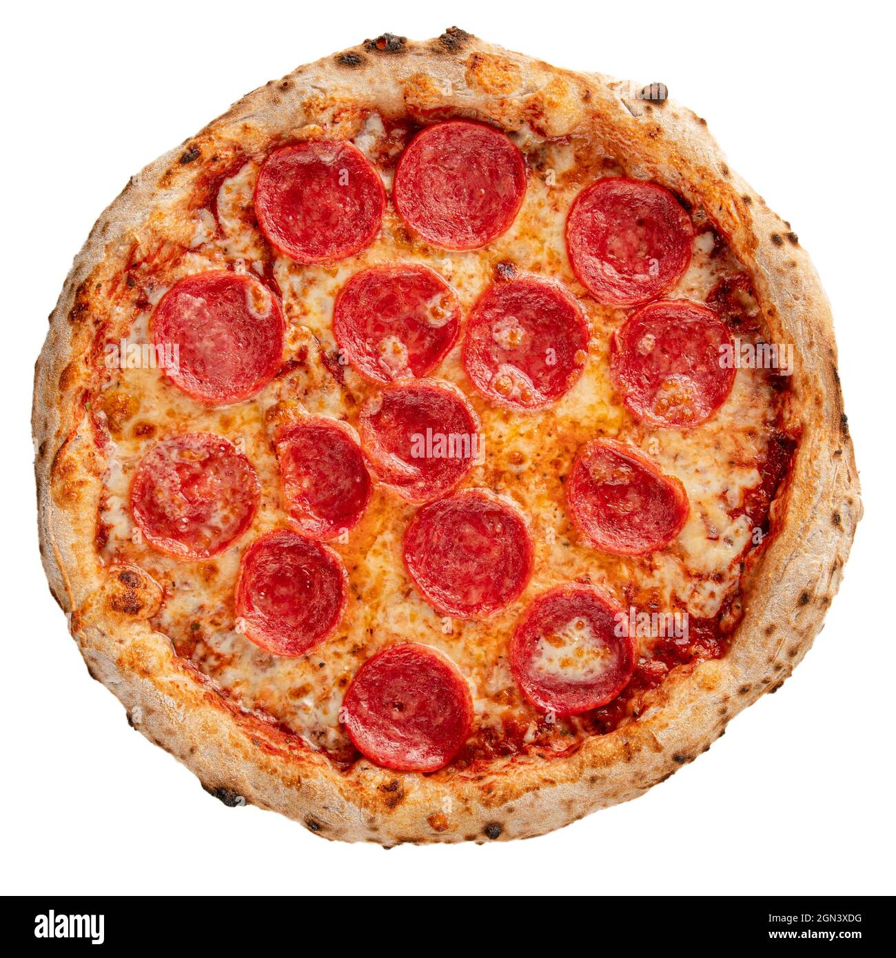 Slice Of Fresh Italian Classic Original Pepperoni Pizza Isolated Stock  Photo - Download Image Now - iStock