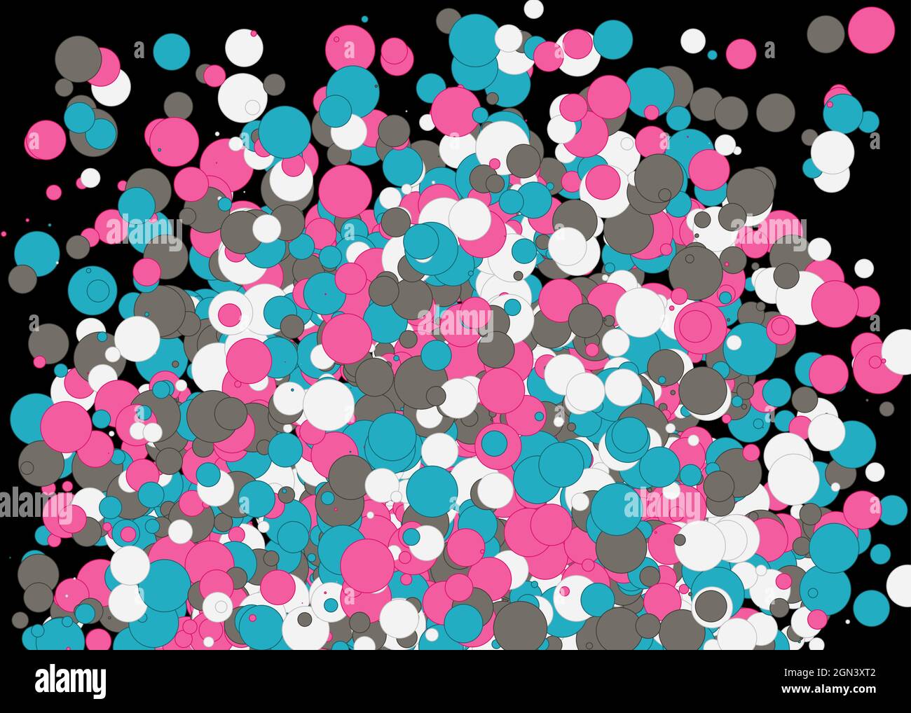 Colorful Universe Distribution Computational Generative Art background illustration Stock Vector