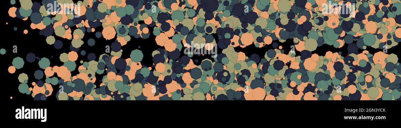 Colorful Universe Distribution Computational Generative Art background illustration Stock Vector